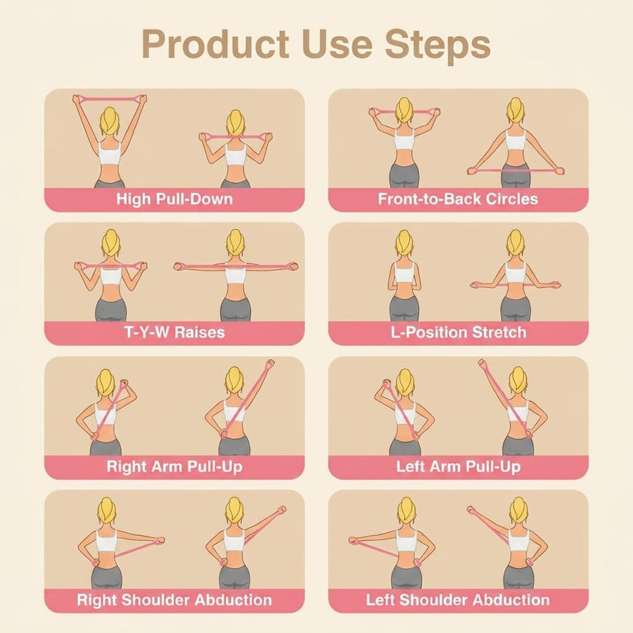 Silicone Figure 8 Resistance Exercise Bands