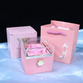 Eternal Rose Box-With Engraved Necklace