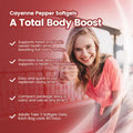 Cayenne Pepper Softgels – 12-in-1 Daily Wellness Supplement with Vitamins D3, K2 & E, Hawthorn, Beetroot & Turmeric | 240 Count