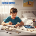 🔥🧩 DIY Wooden Drone Building Kit 🚁