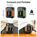 Portable Waist Clip Fan – Mini Hanging Neck & Waist Fan with Power Bank & LED Light
