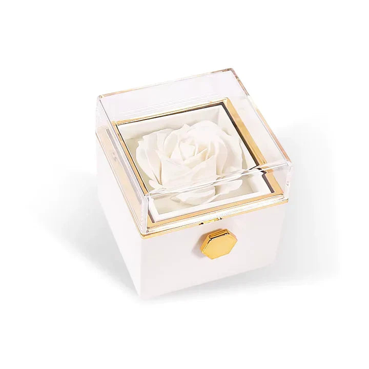 Eternal Rose Box-With Engraved Necklace